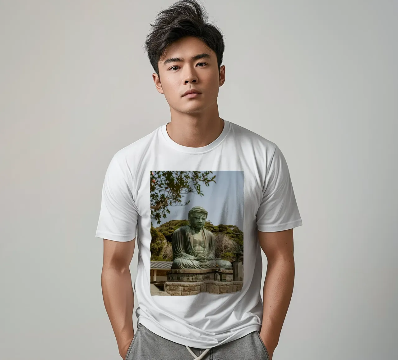 Giant Buddha in Kamakura - Japan t-shirt by Marcel Bisig