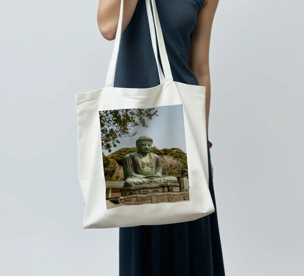 Giant Buddha in Kamakura - Japan tote bag by Marcel Bisig