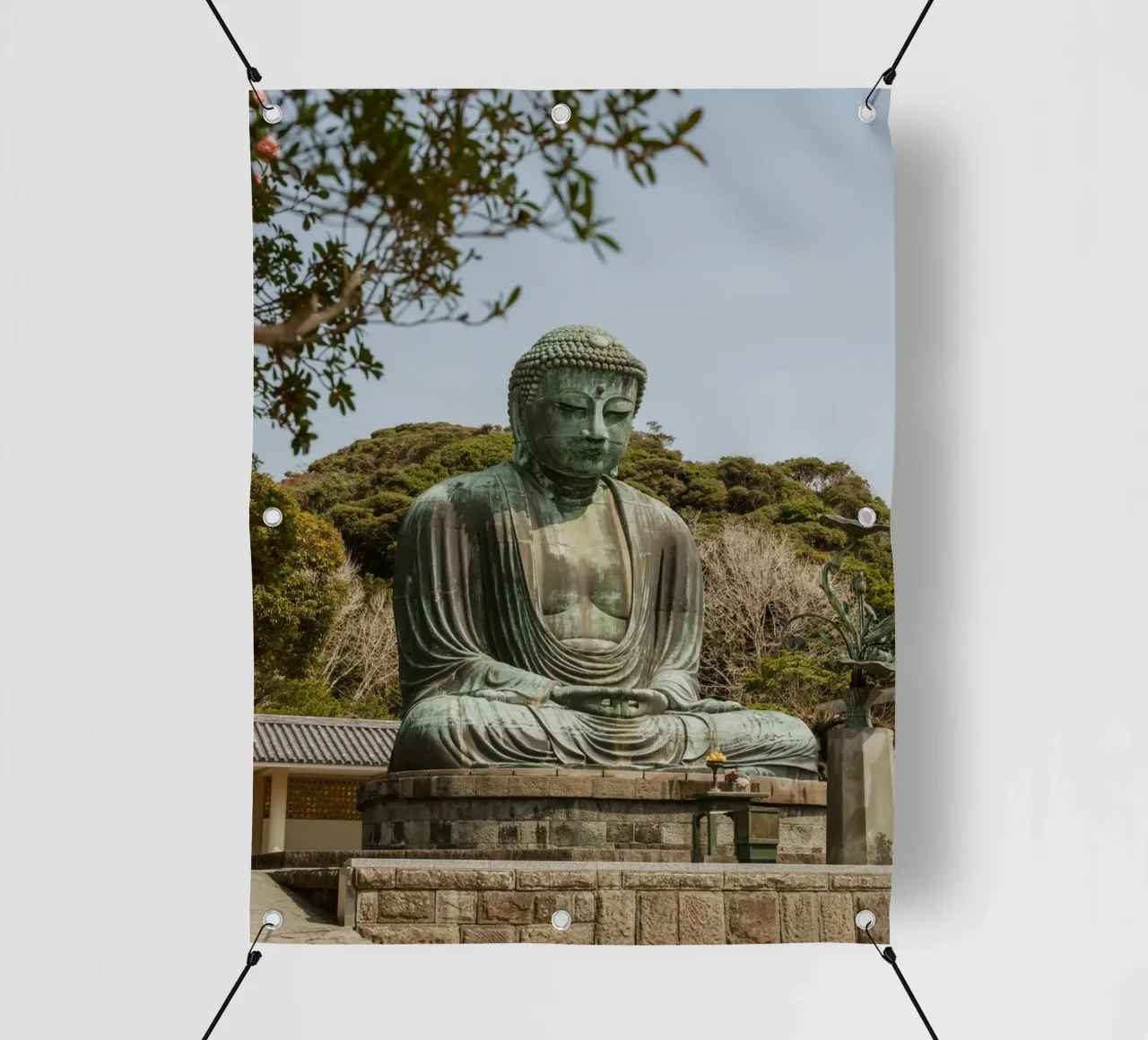 Buddha gigante a Kamakura - Giappone telo in pvc da Marcel Bisig