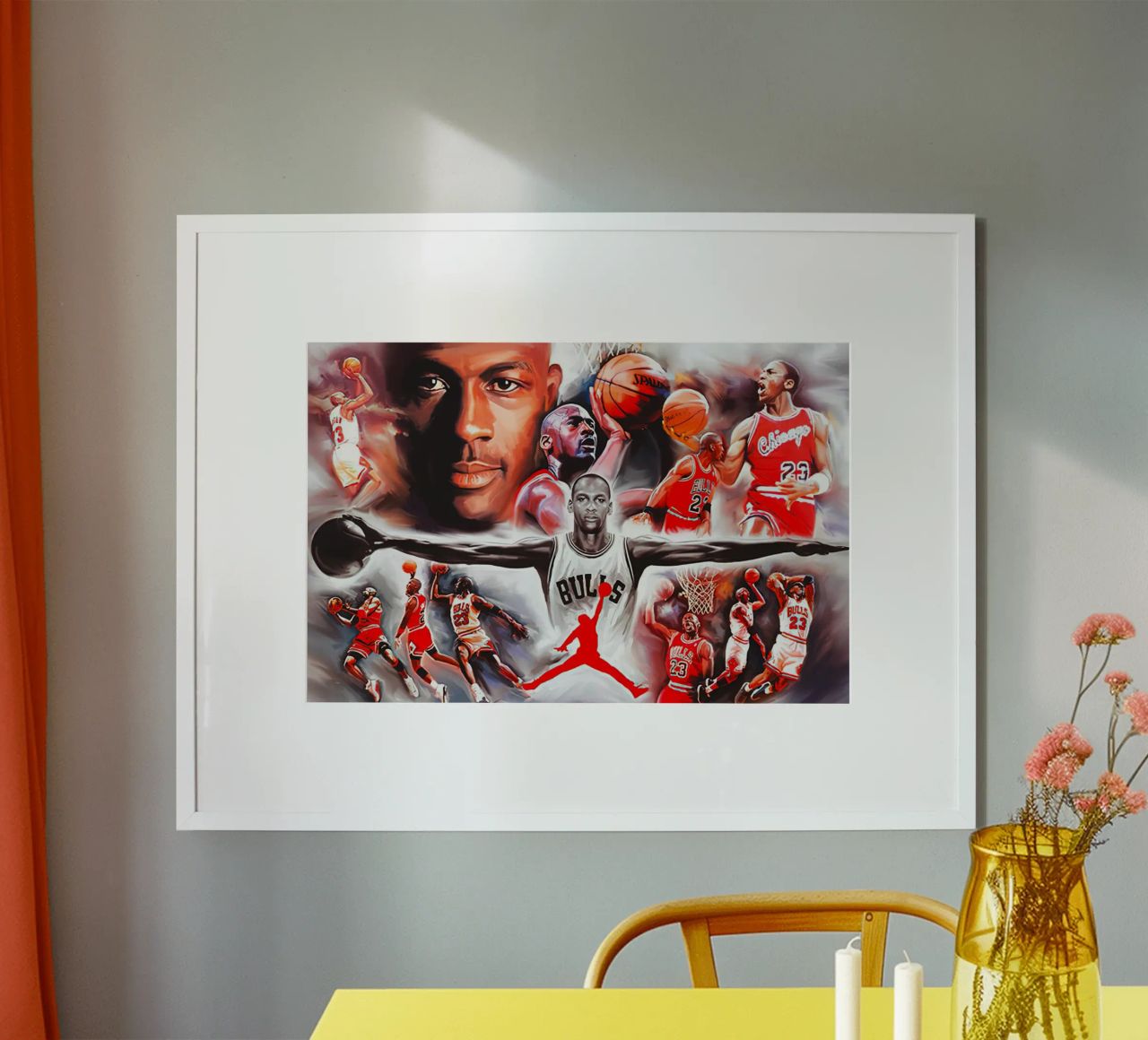 michael jordan collage poster by Reece Shop