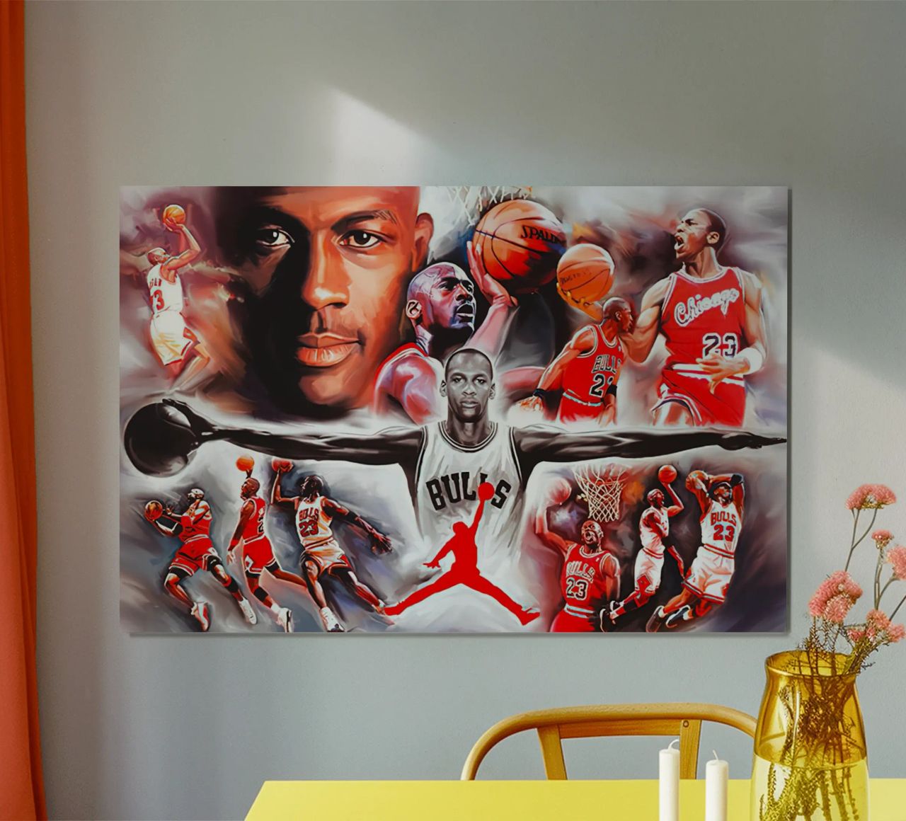 michael jordan collage poster by Reece Shop