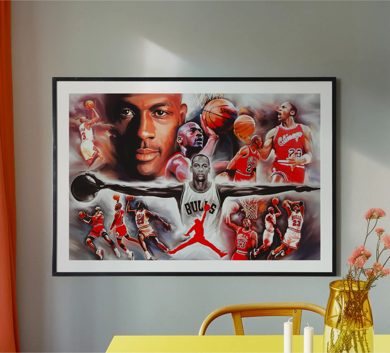 michael jordan collage poster by Reece Shop