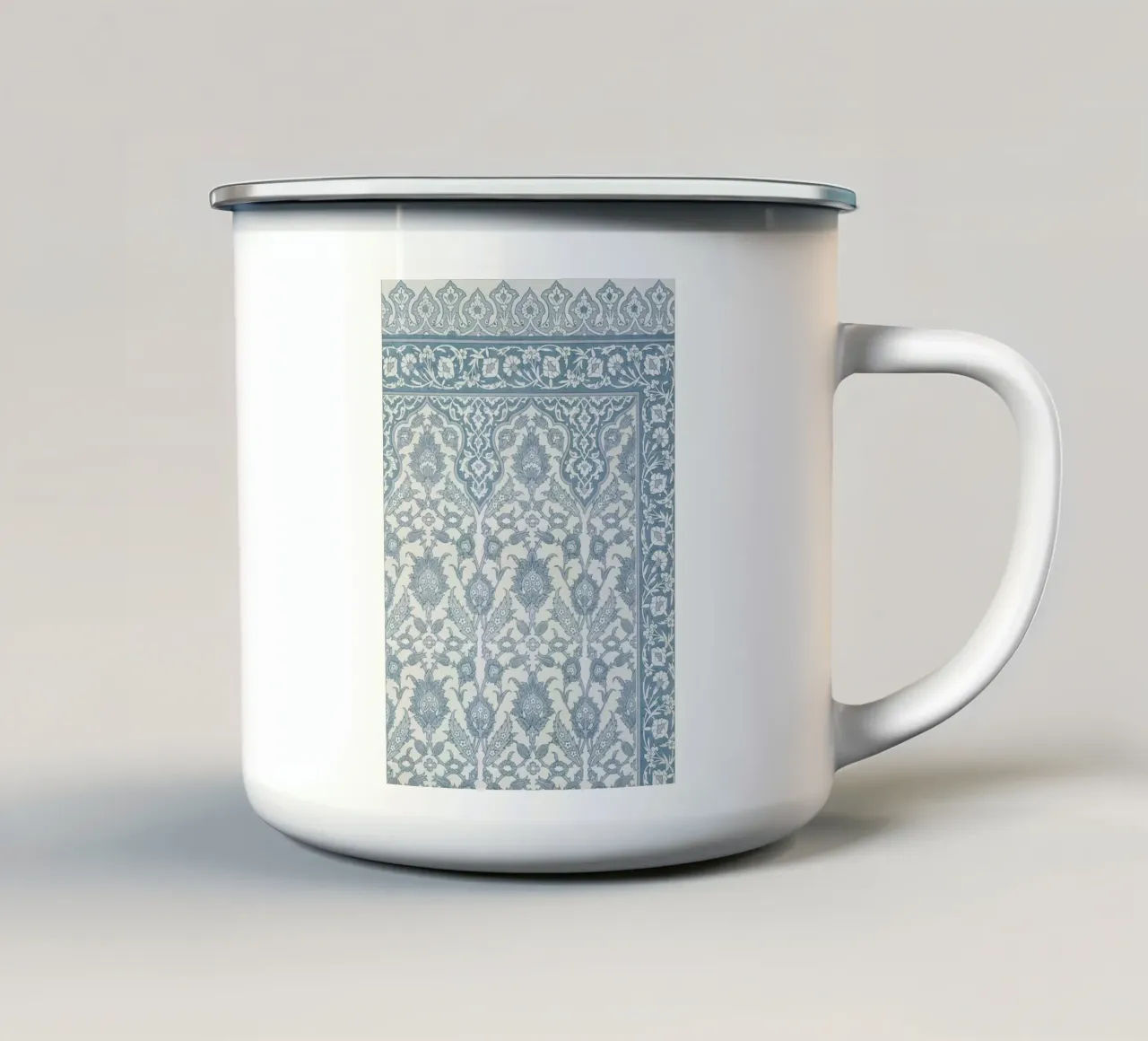 Muster Emaille Tasse von Peace