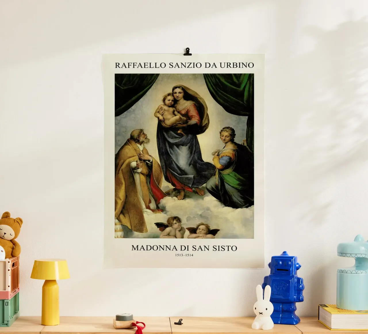 Raphael - The Sistine Madonna poster da Vintage by JUNIQE