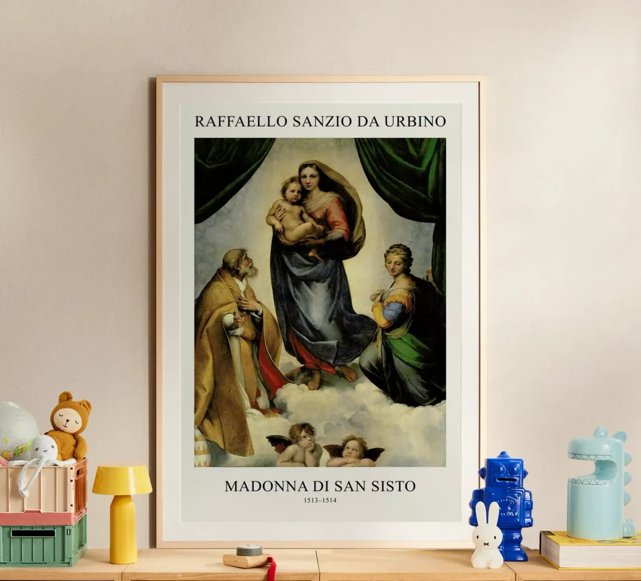 Raphael - The Sistine Madonna poster da Vintage by JUNIQE