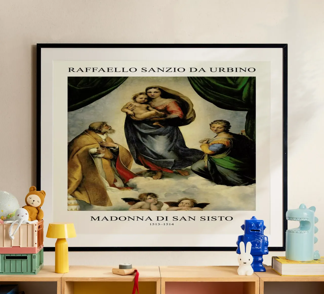 Raphael - The Sistine Madonna poster da Vintage by JUNIQE