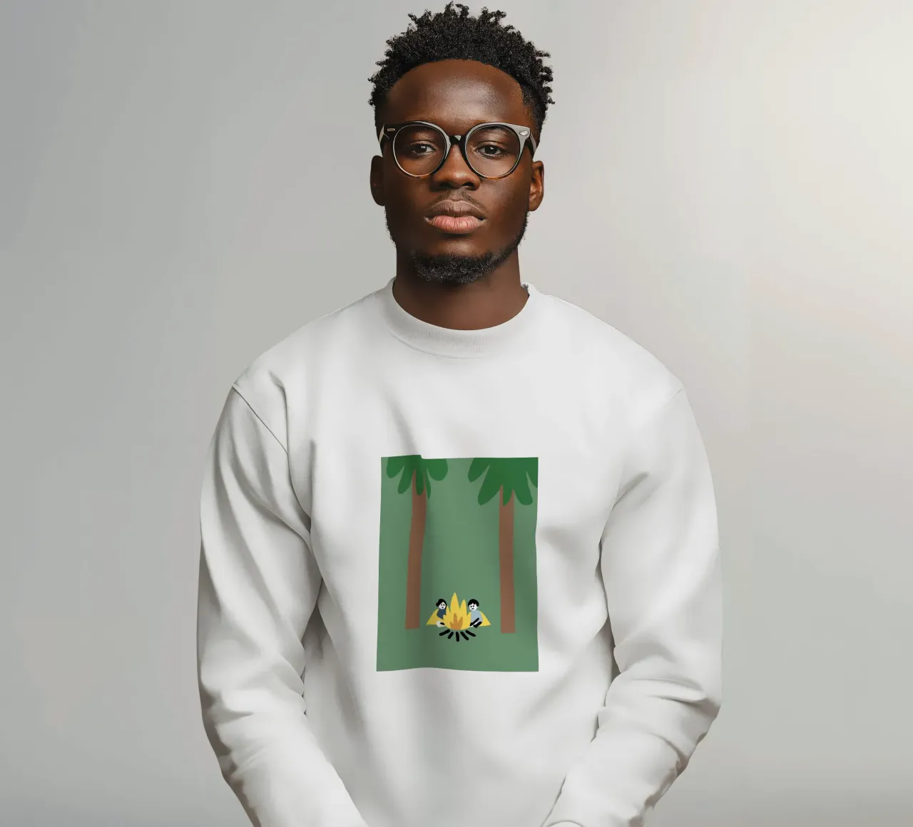 Camping sweatshirt by TRENDY POSTER SHOP