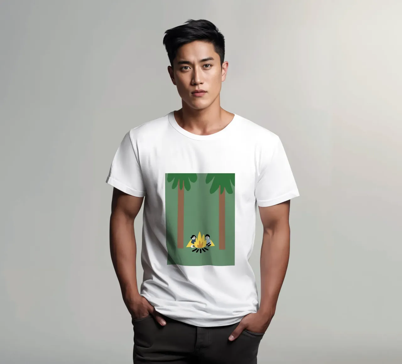 Campeggio t-shirt da TRENDY POSTER SHOP