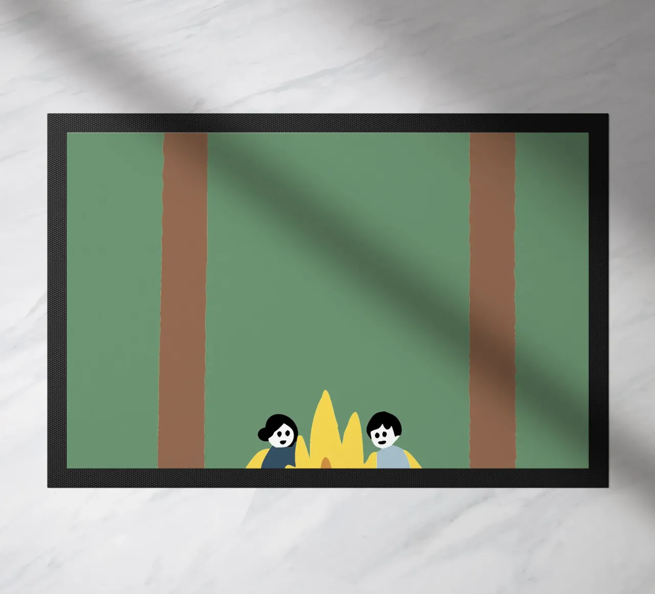 Camping doormat by TRENDY POSTER SHOP