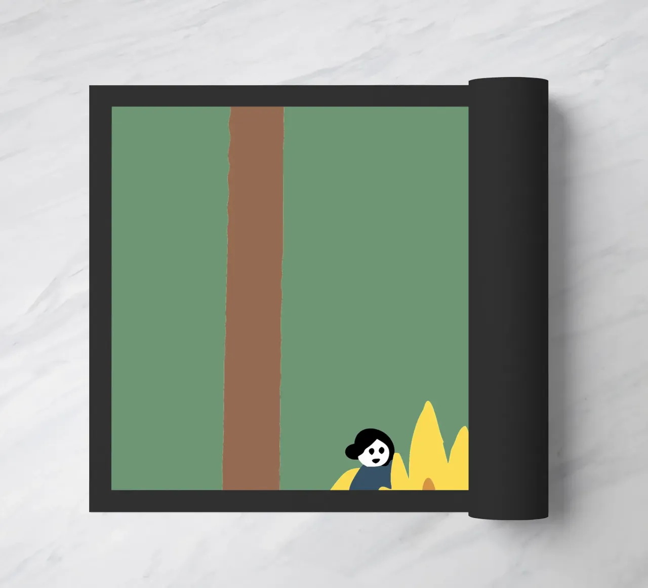 Camping doormat by TRENDY POSTER SHOP