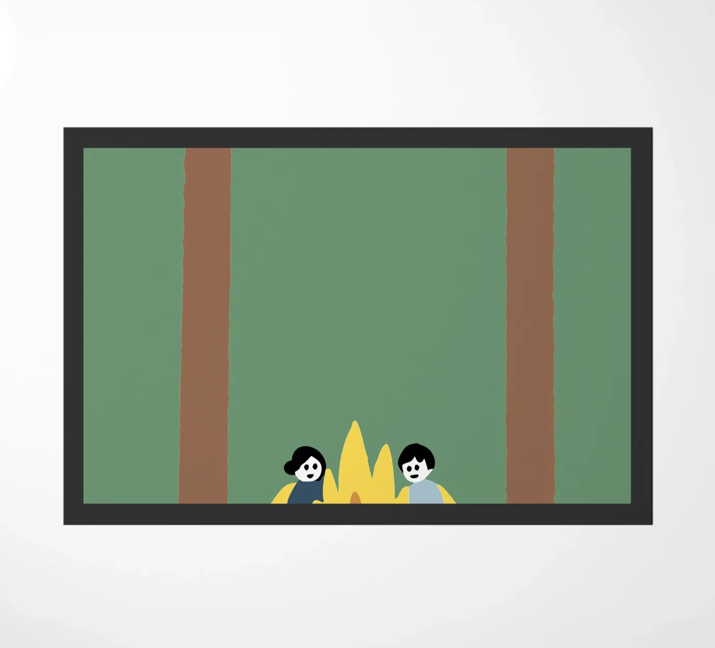 Camping deurmat van TRENDY POSTER SHOP