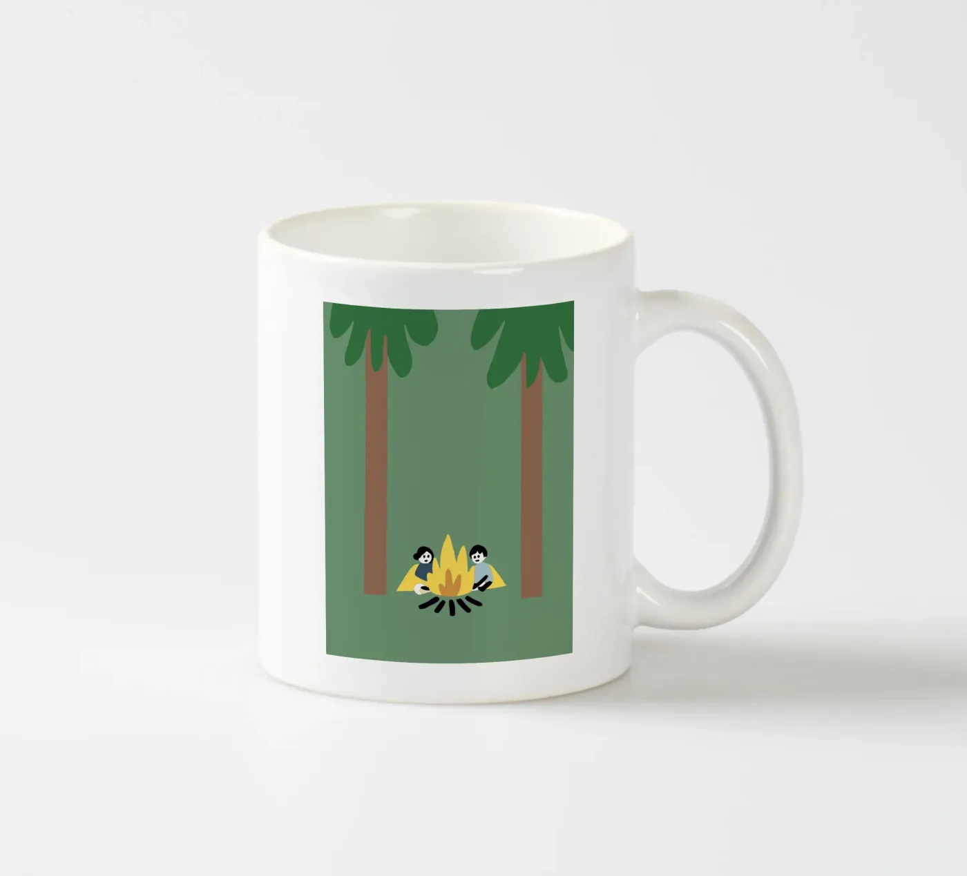 Camping ceramic mug by TRENDY POSTER SHOP
