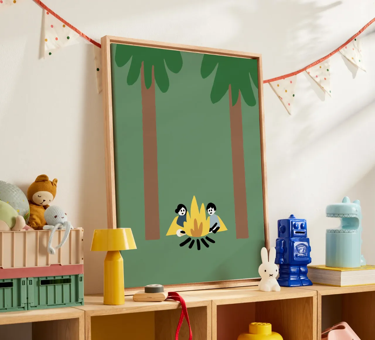 Camping canvas met Baklijst van TRENDY POSTER SHOP