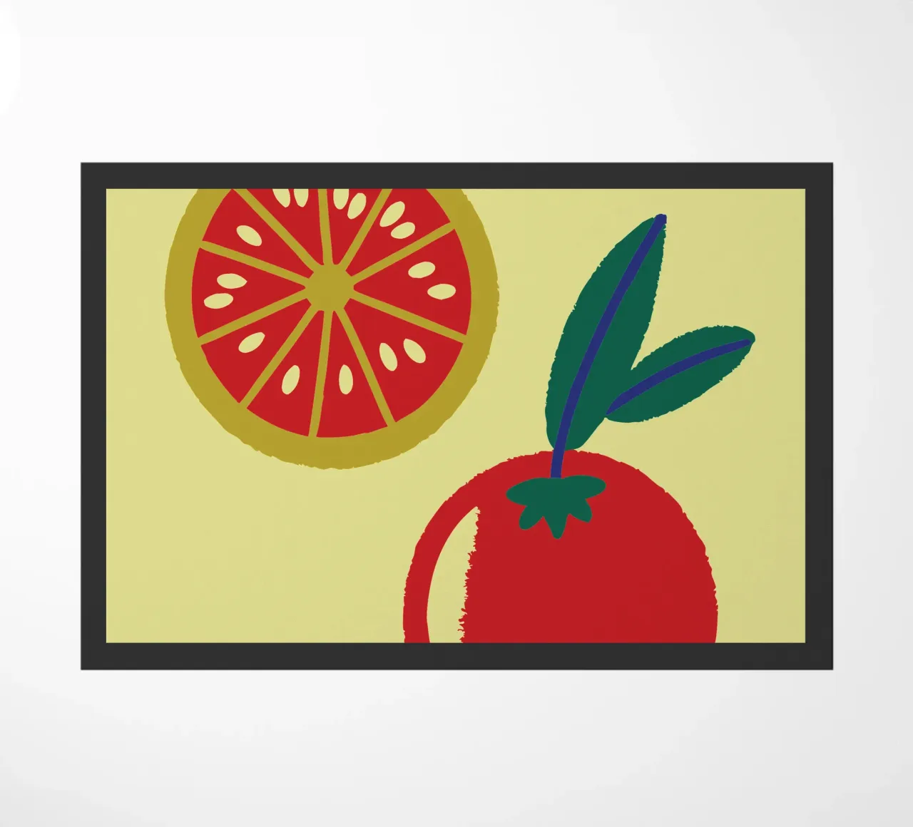 Tomatoes doormat by TRENDY POSTER SHOP