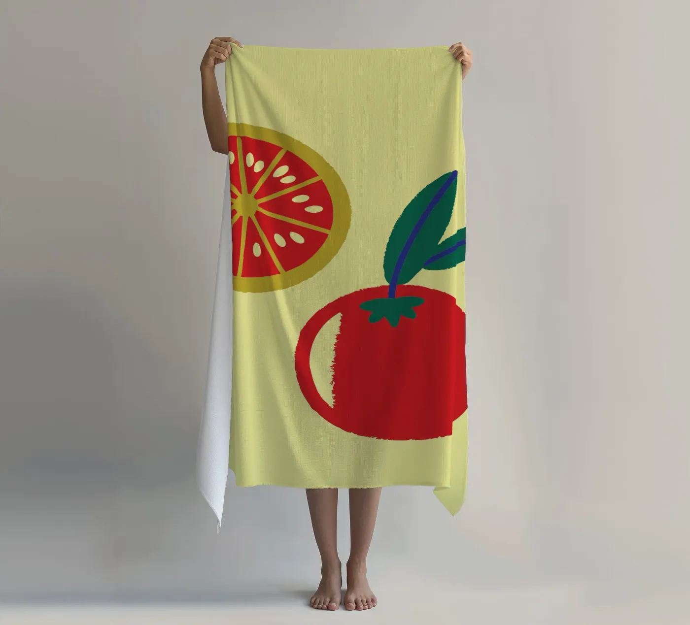 Tomaten Strandtuch von TRENDY POSTER SHOP