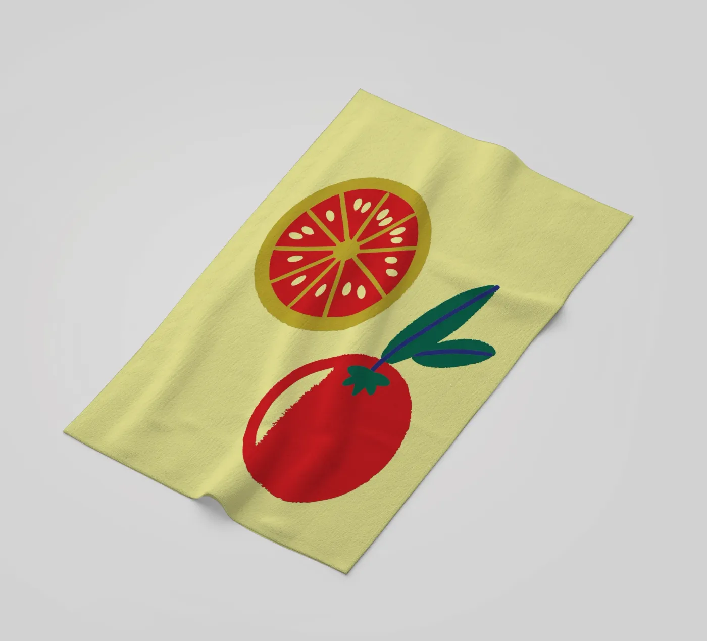 Tomaten Strandtuch von TRENDY POSTER SHOP