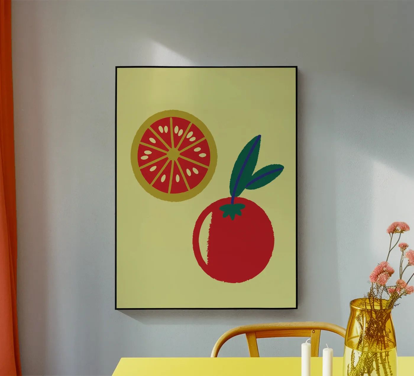 Tomatoes acryl van TRENDY POSTER SHOP