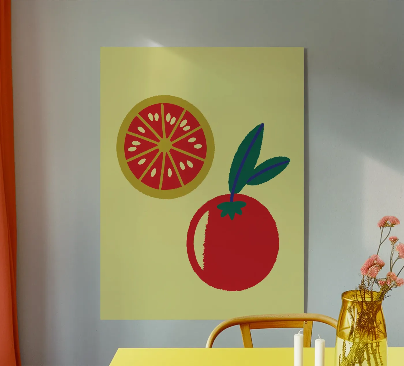 Tomatoes acryl van TRENDY POSTER SHOP