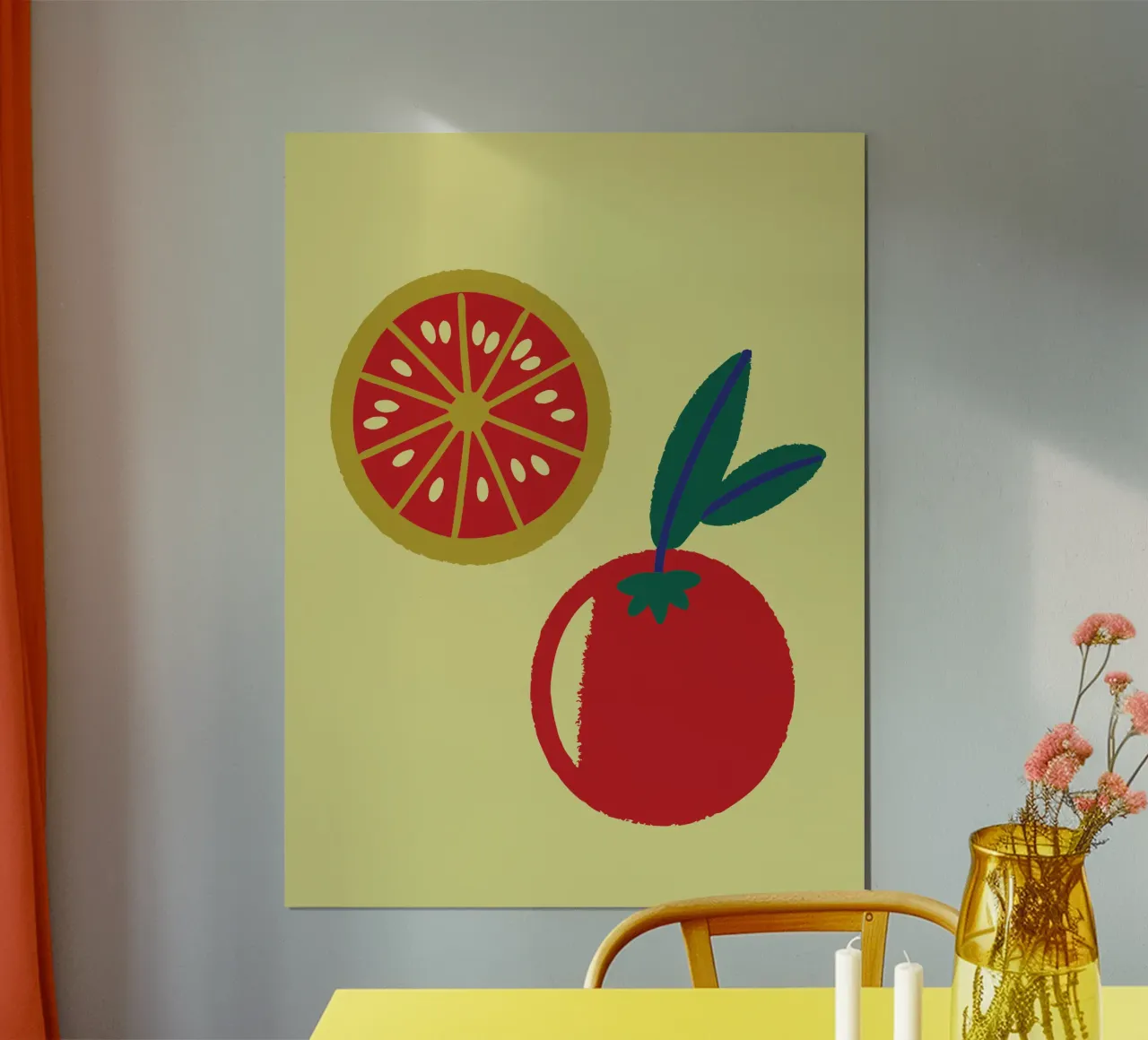 Pomodori poster con telaio in alluminio da TRENDY POSTER SHOP