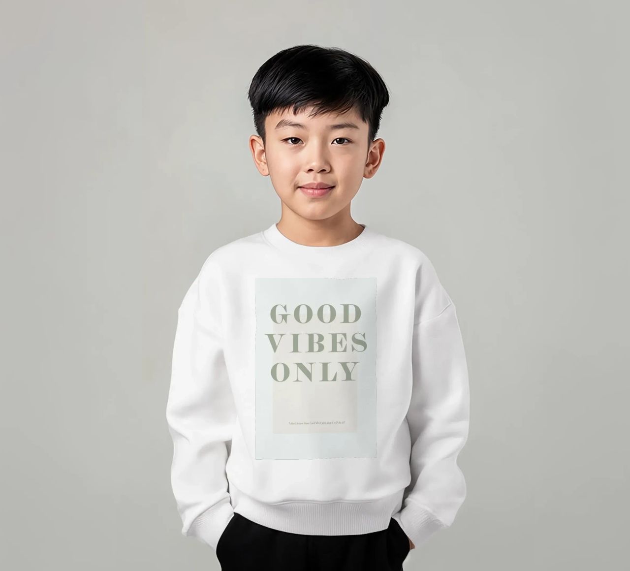 Goodvibes Only felpa bambino da Ayleen
