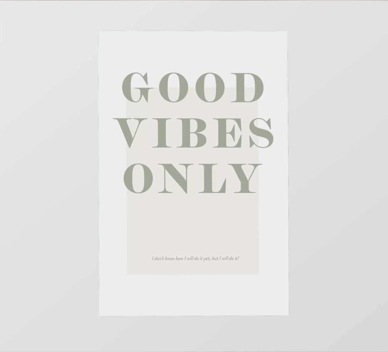 Goodvibes Only pellicola backlit da Ayleen