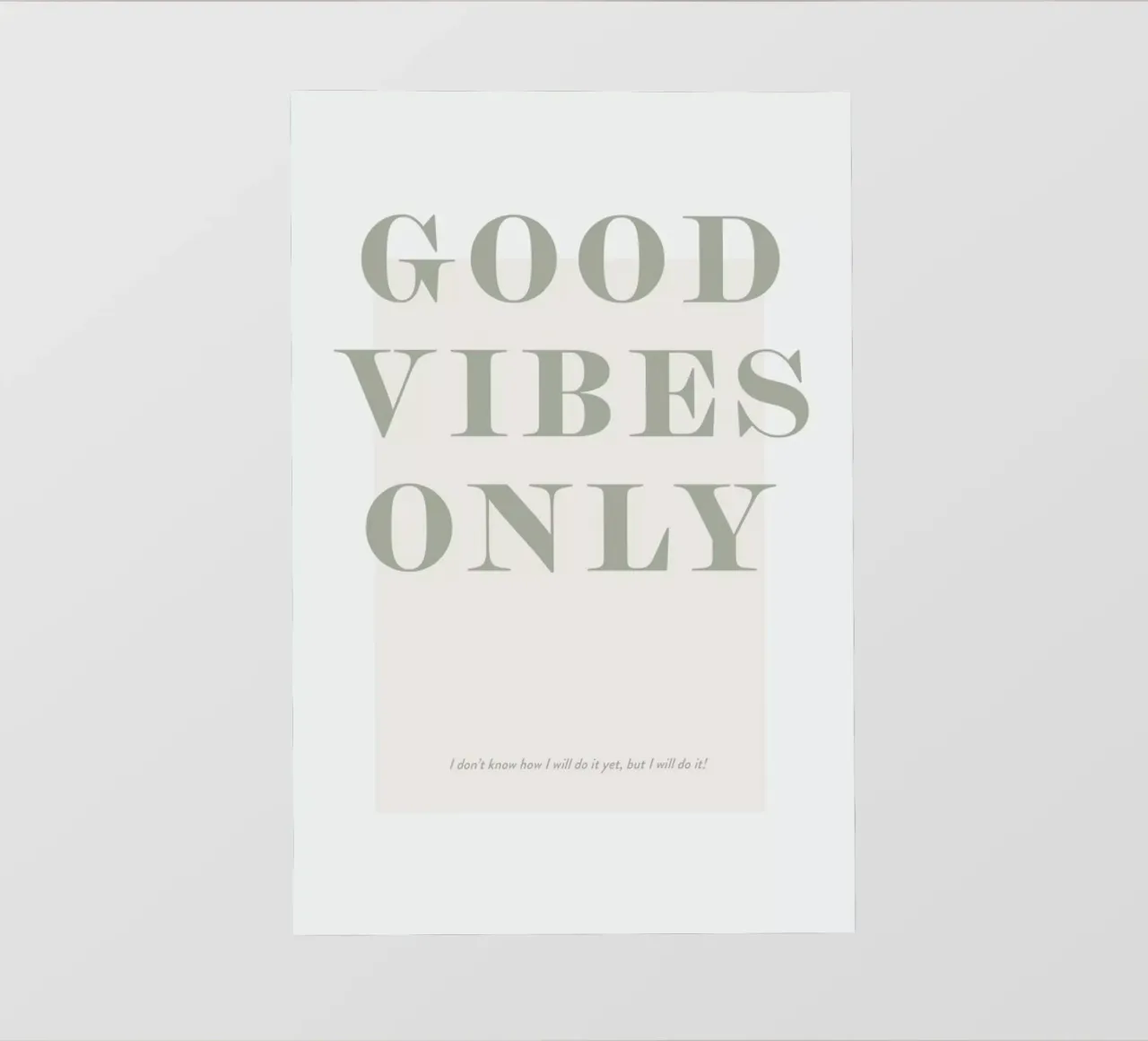 Goodvibes Only pellicola backlit da Ayleen