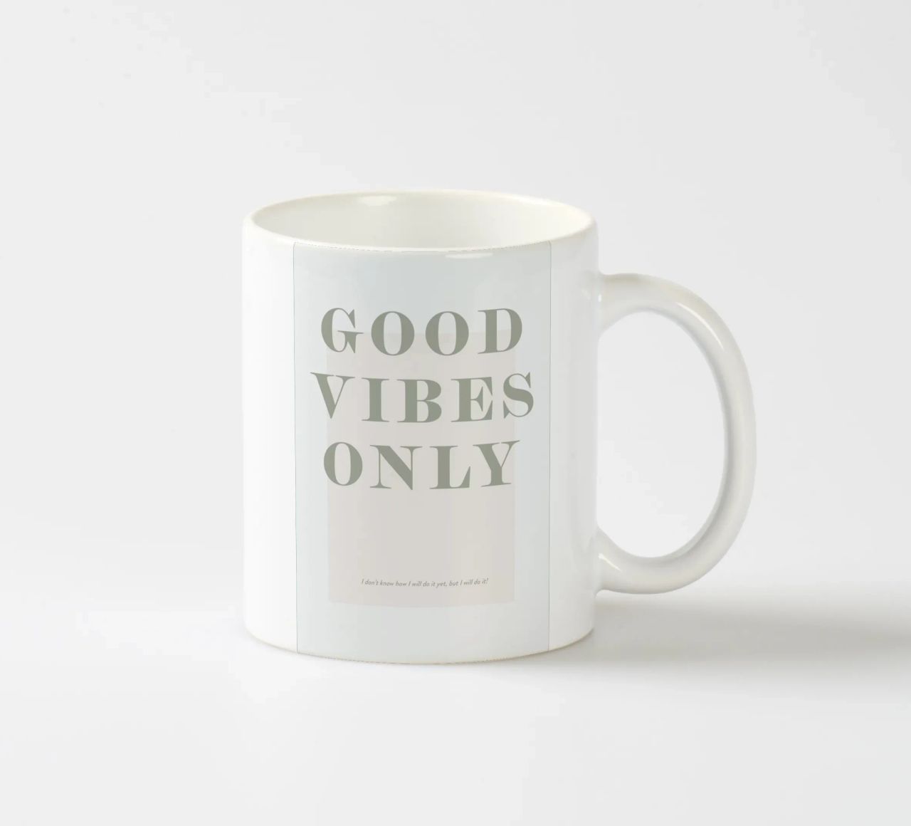 Goodvibes Only tazza in ceramica da Ayleen
