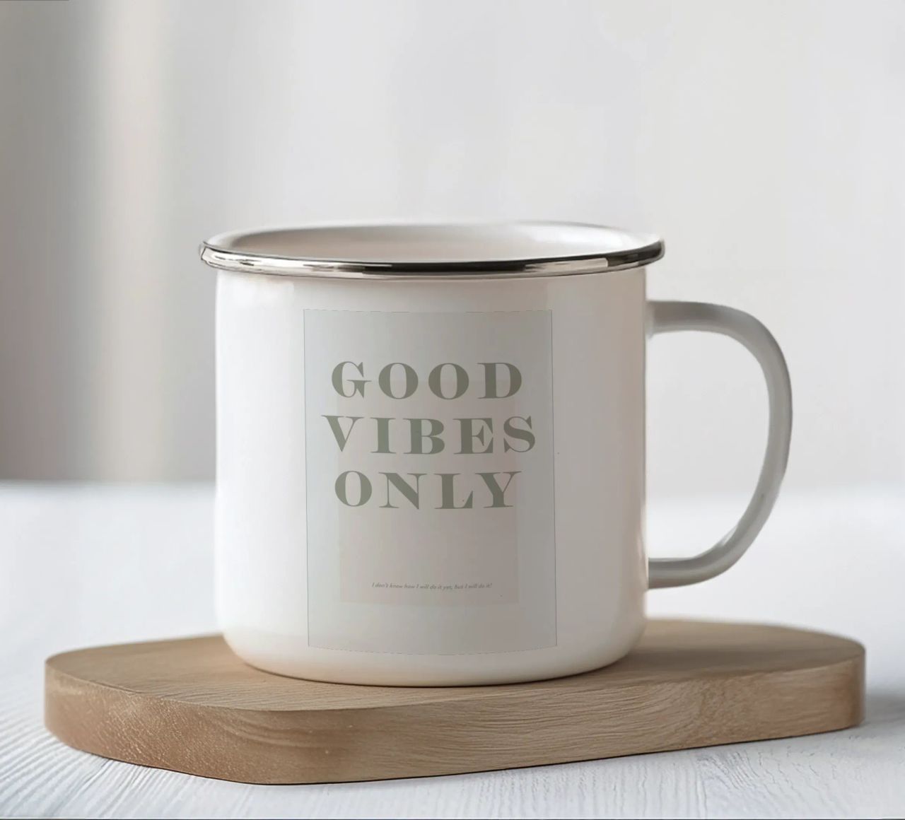 Goodvibes Only tazza in smalto da Ayleen
