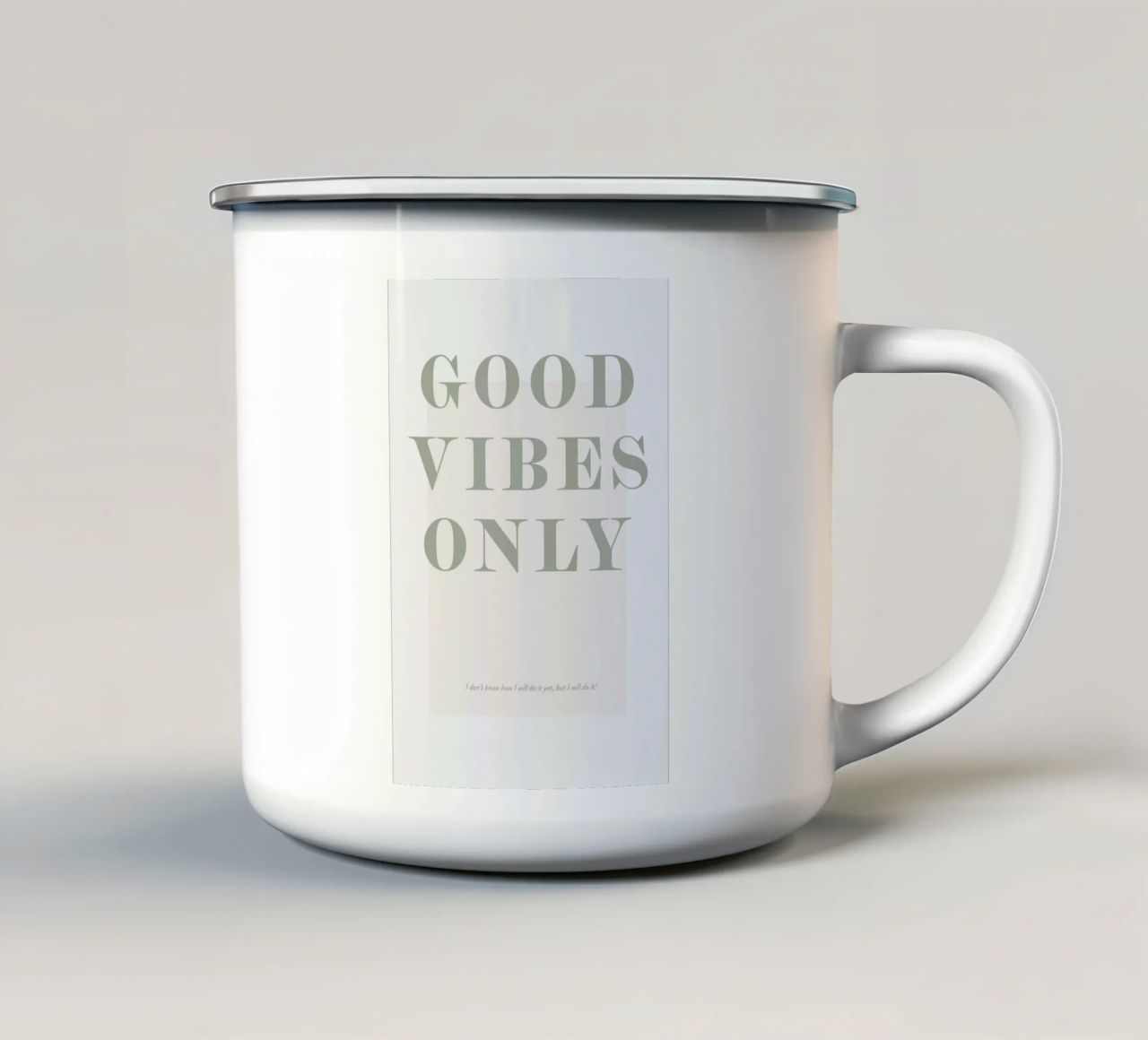 Goodvibes Only tazza in smalto da Ayleen