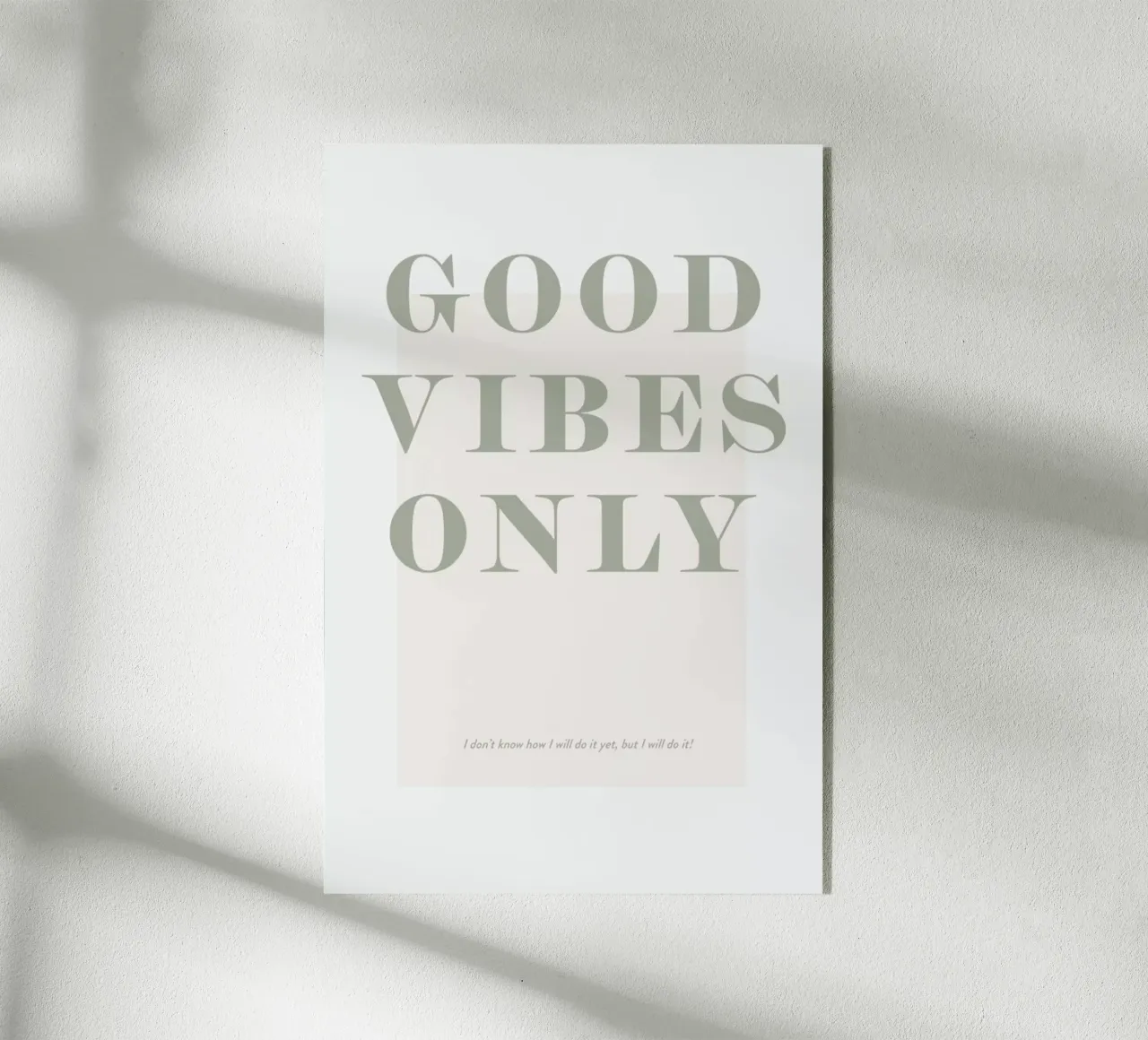 Goodvibes Only plexiglass da Ayleen