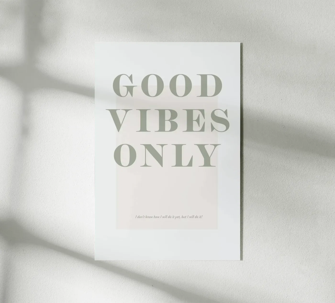 Goodvibes Only plexiglas de Ayleen