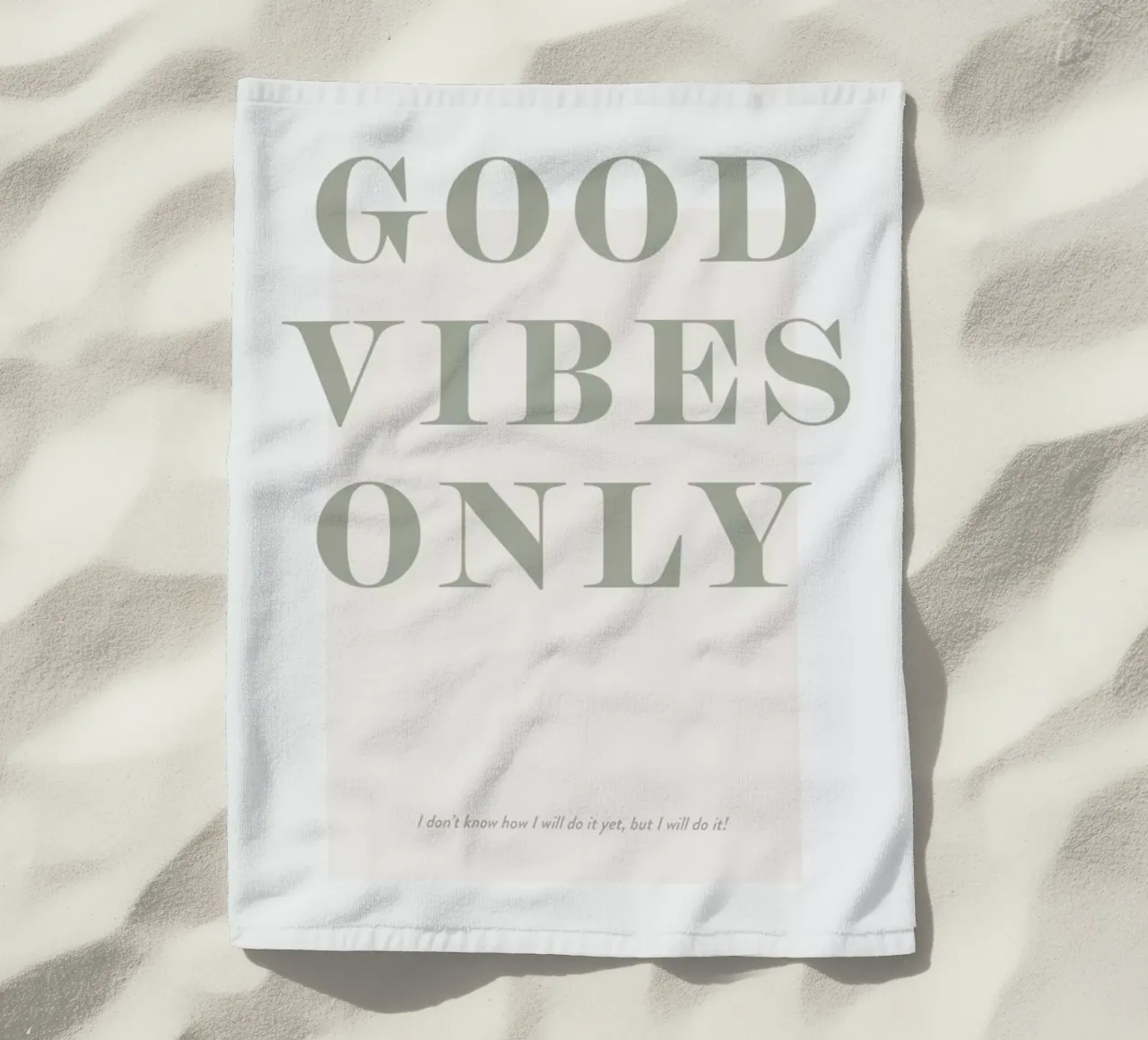 Goodvibes Only toalla de playa de Ayleen