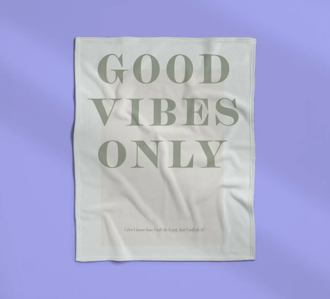 Goodvibes Only coperta in pile da Ayleen