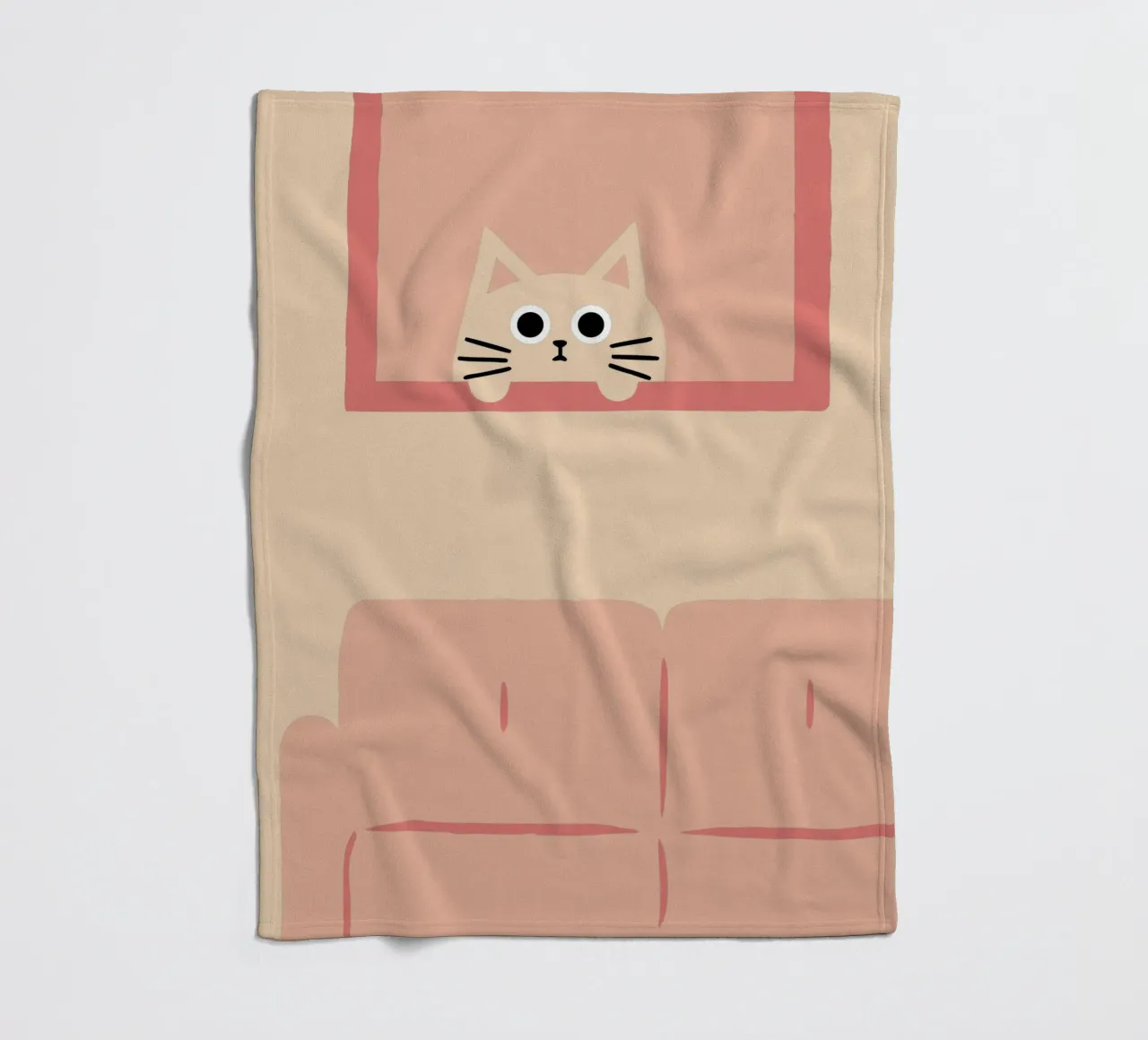 Cats at Home fleece blanket by TRENDY POSTER SHOP