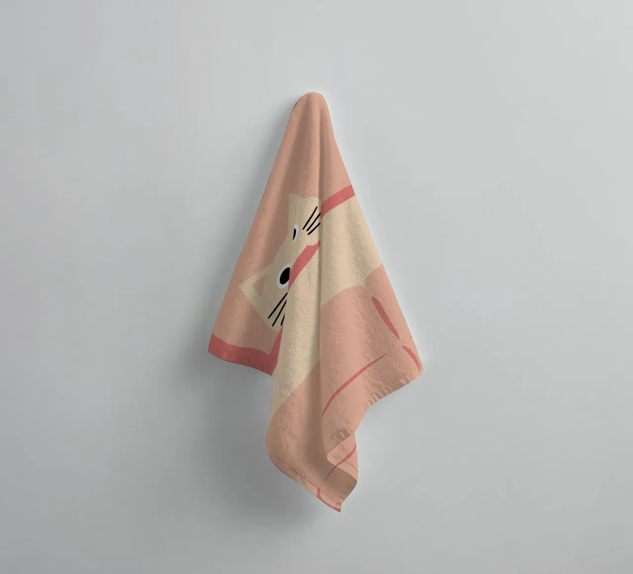 Katten thuis badhanddoek van TRENDY POSTER SHOP