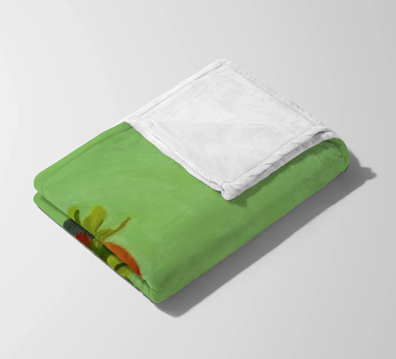 Strawberries fleece blanket by Miche Watkins