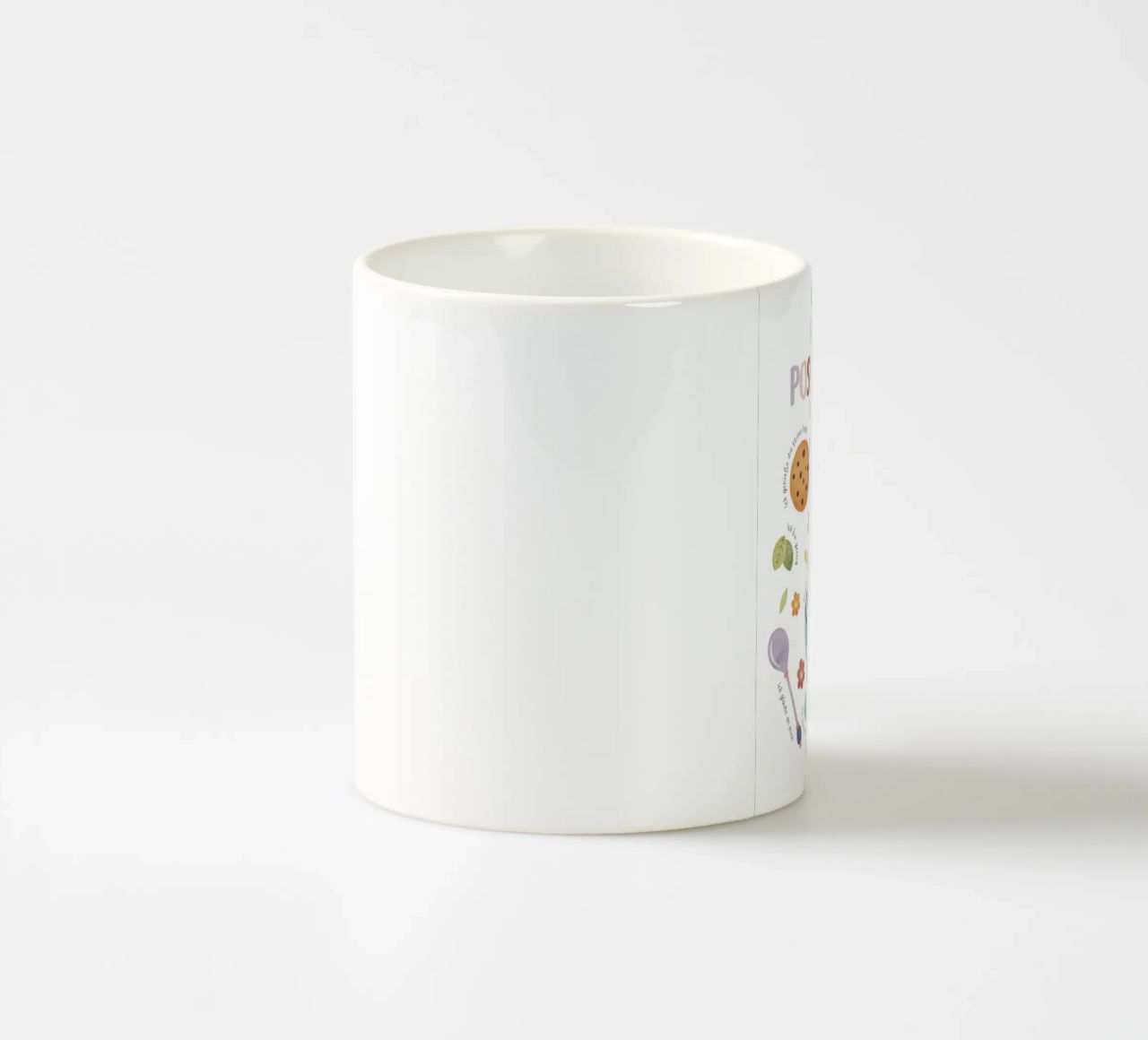 Positiviteit Print, Mindfulness, Regenboog Kindertherapie Print keramische mok van ABC Prints
