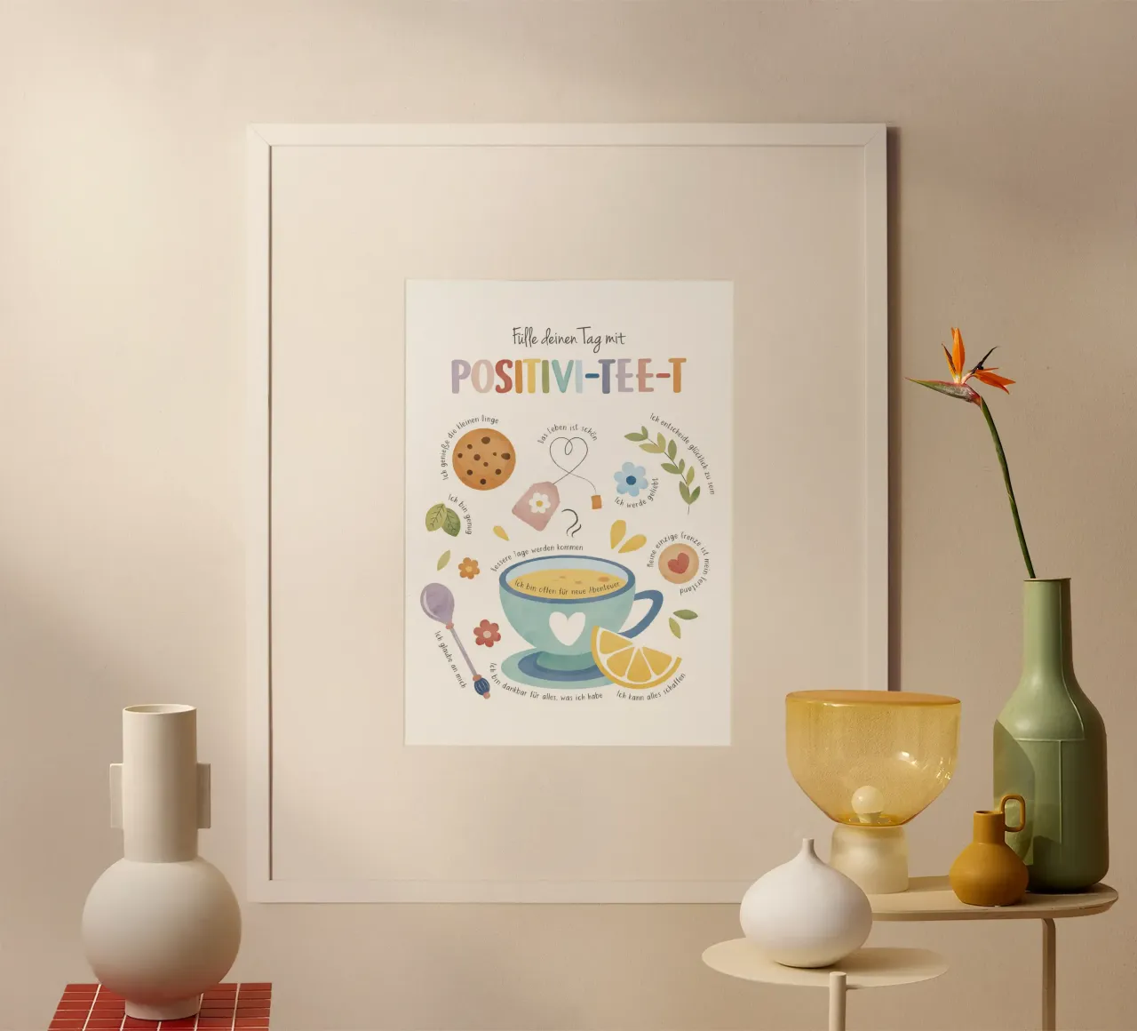 Stampa Positività, Mindfulness, Stampa Arcobaleno Terapia poster da ABC Prints