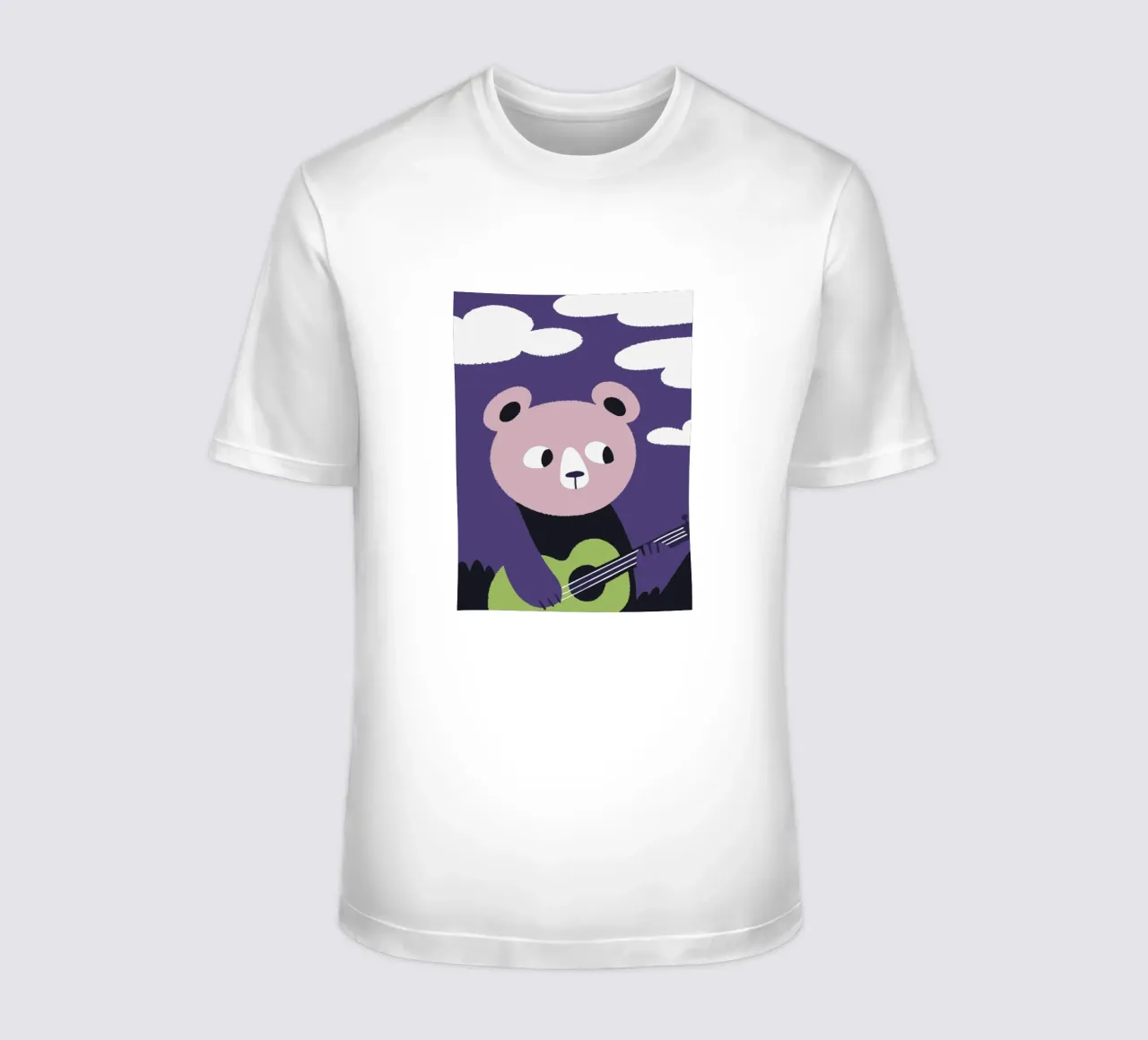 Gli orsi suonano la chitarra t-shirt da TRENDY POSTER SHOP