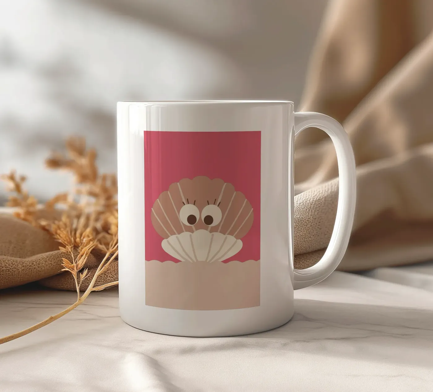 Schelpen keramische mok van TRENDY POSTER SHOP