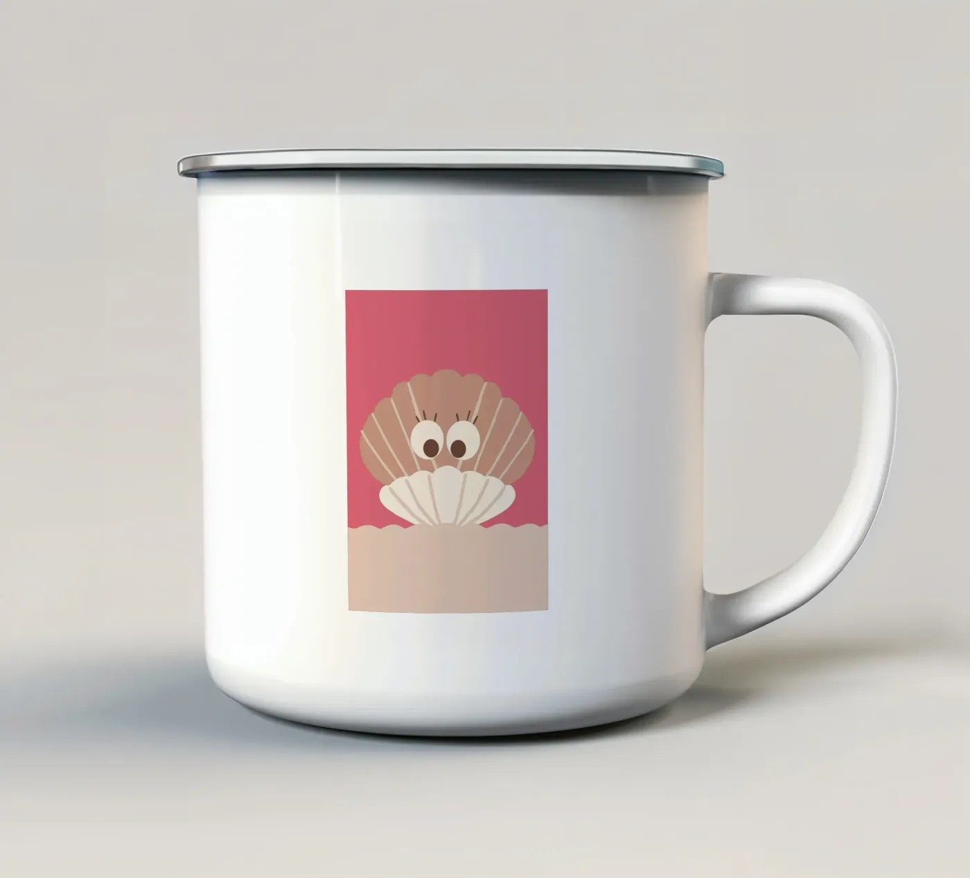 Shells enamel mug by TRENDY POSTER SHOP