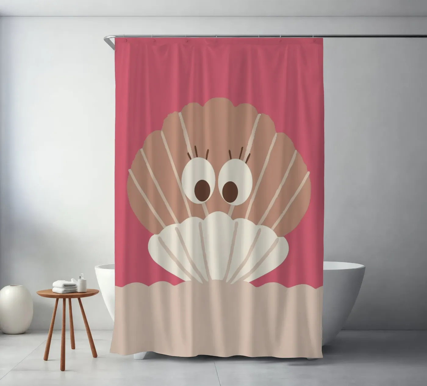 Shells douchegordijn van TRENDY POSTER SHOP