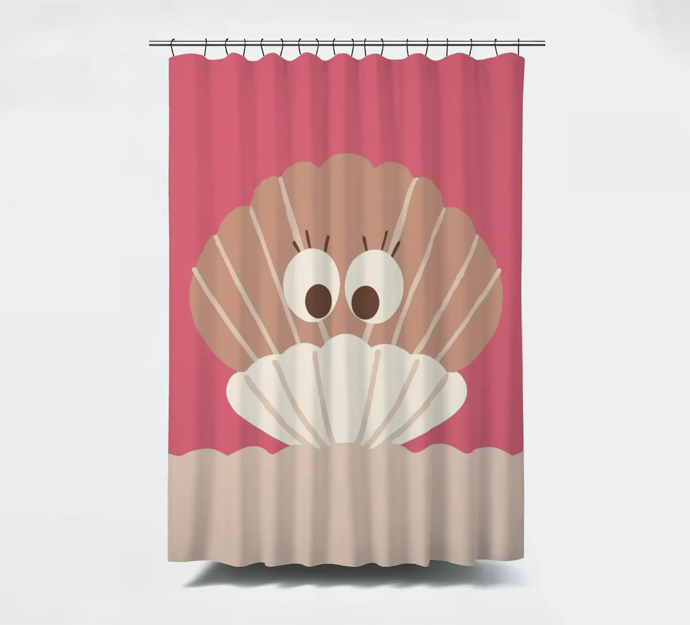 Shells douchegordijn van TRENDY POSTER SHOP
