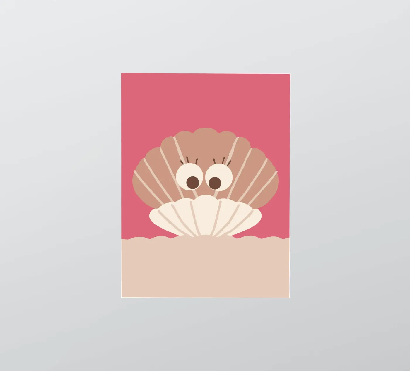 Schelpen sticker van TRENDY POSTER SHOP
