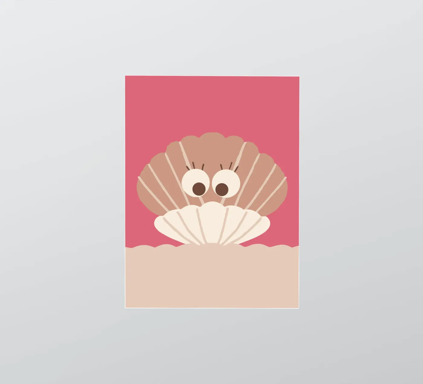 Coquilles autocollant de TRENDY POSTER SHOP