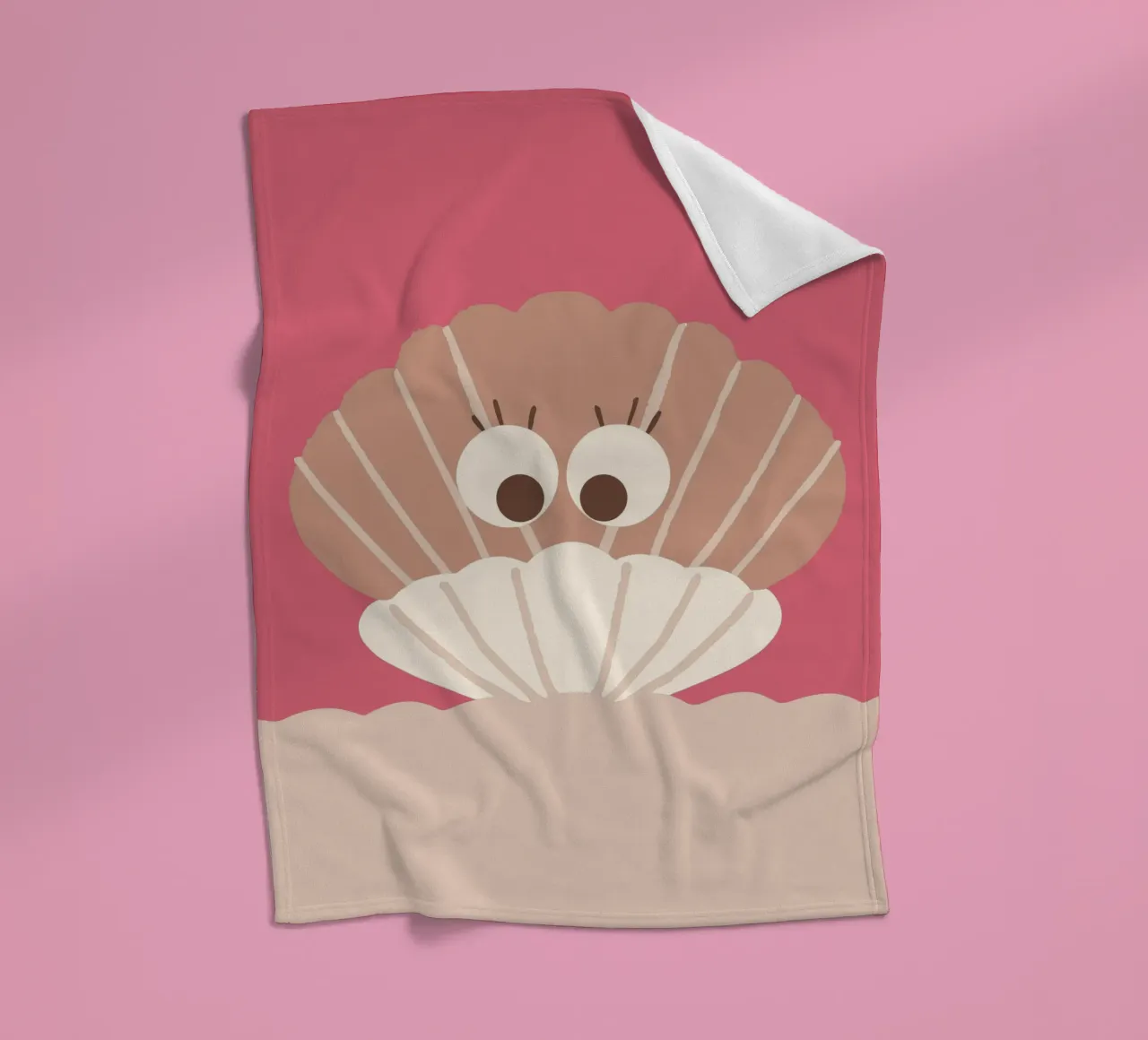 Shells fleece blanket by TRENDY POSTER SHOP