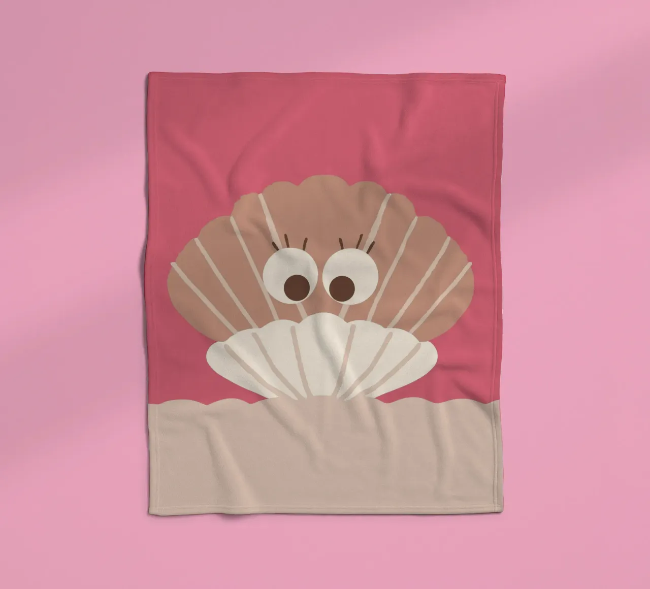 Shells fleece blanket by TRENDY POSTER SHOP