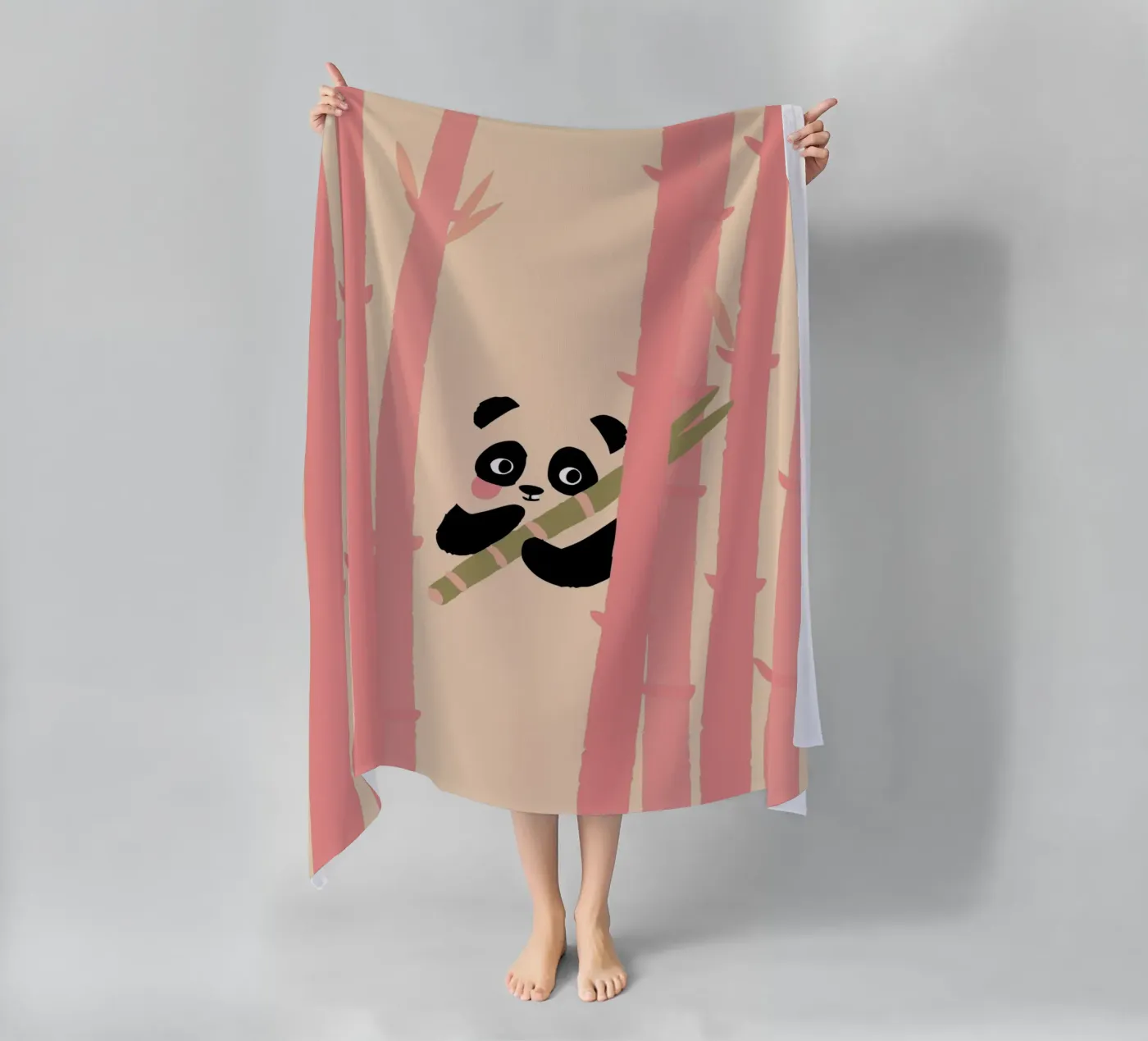 Panda di bambù telo mare da TRENDY POSTER SHOP
