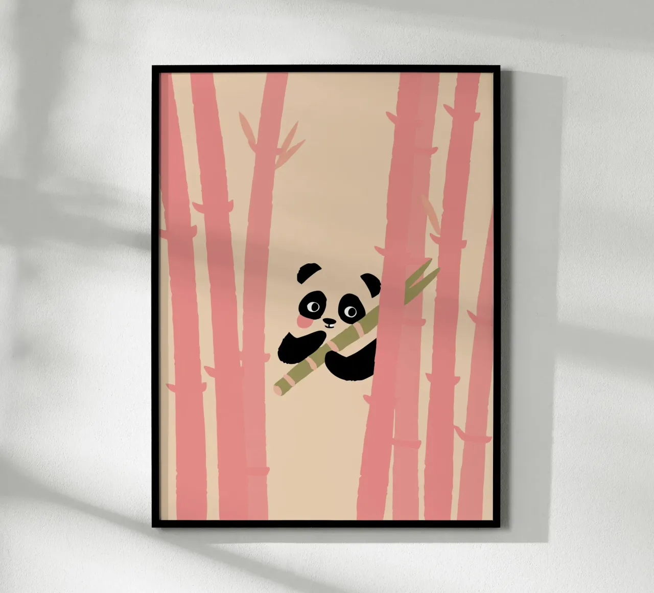 Panda di bambù poster con telaio in plastica da TRENDY POSTER SHOP