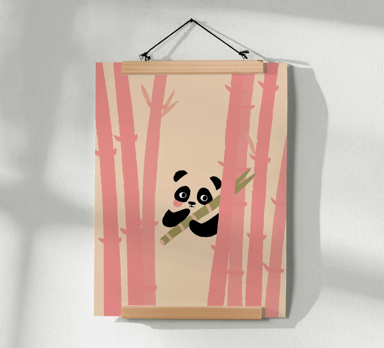 Panda di bambù poster con telaio in plastica da TRENDY POSTER SHOP